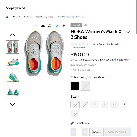 HOKA Mach X 2 New In Box Women’s - Picture 9 of 14